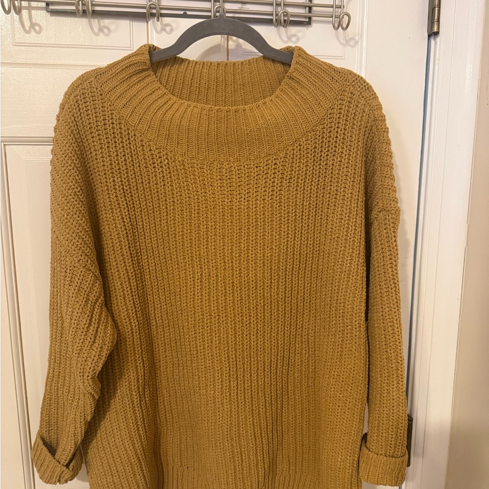 Aerie Warm Honey Crew Neck Sweater